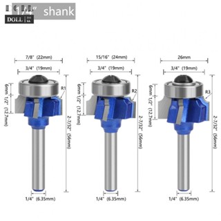 ⭐NEW ⭐Perfect For Woodworking Tool for Trimming 1/4 Shank 4 Corner Router Bit R1 R2 R3