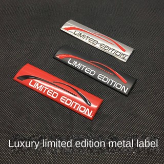 New Car Deluxe 3D Three-Dimensional Metal Bumper Stickers Tail Tag Fender Side Seam Label Decorative Sticker Body metal sticker Car decoration