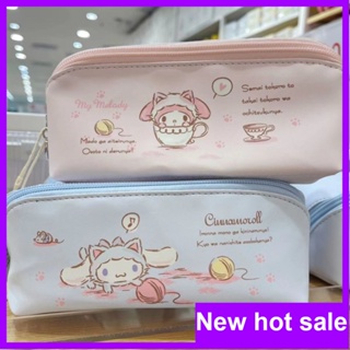 【โปรโมชั่น】☾กระเป๋าดินสอ ลาย Sanrio☾กระเป๋าเครื่องสําอาง ลายการ์ตูน Sanrio Cinnamon Dog Melody น่ารัก สําหรับนักเรียน