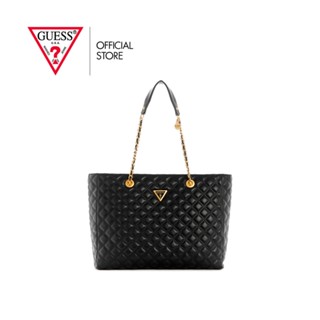 GUESS กระเป๋าถือ รุ่น QA874823 GIULLY TOTE สีดำ