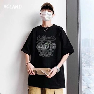 Acland เสื้อยืดผู้ชาย ผู้ชายเสื้อเชิ้ต เสื้อยืด ผ้านุ่ม ใส่สบาย ไม่หด ไม่ต้องรีด 36Z230908