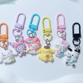 SANRIO &lt;Yiwuyuan&gt; พวงกุญแจ จี้การ์ตูนอนิเมะ Kuromi Melody Cinnamoroll Pochacco สําหรับห้อยกระเป๋า