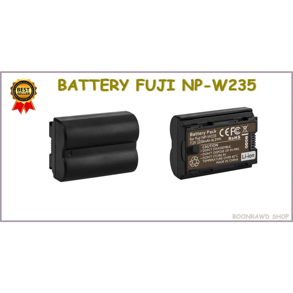 แบตเตอรี่ลิเธี่ยม-อีอ้อน รุ่น NP-W235 ขนาด 7.2V, 2250 mAh สำหรับกล้อง FUJIFILM X-T4 Fuji X-T4 (1219)