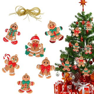 11ชิ้น/เซ็ตคริสต์มาสGingerbread Manชุดเครื่องประดับสำหรับต้นคริสต์มาสแขวนจี้เด็กของขวัญคริสต์มาสปาร์ตี้ตกแต่งปีใหม่M