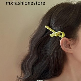 Mxfashione กิ๊บติดผม โบ กิ๊บปากเป็ด เรียบง่าย สําหรับเด็กผู้หญิง กรดอะซิติก หน้าม้า ของขวัญสําหรับผู้หญิง ปิ่นปักผม