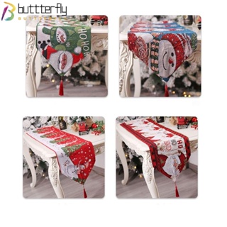 Buttterfly ผ้าคลุมโต๊ะ ลายคริสต์มาส สําหรับตกแต่งบ้าน