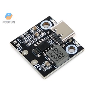 Pcbfun โมดูลชาร์จแบตเตอรี่ Li-ion 5v 1s พร้อมไฟแสดงสถานะการชาร์จ 2.8a 3.6a