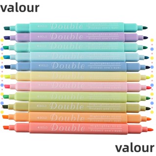 Valour ปากกามาร์กเกอร์ พลาสติก แห้งเร็ว 12 สี สําหรับจดบันทึก มาร์กเกอร์ ใช้ในบ้าน