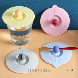 Jinfucha ฝาครอบแก้วเครื่องดื่ม ซิลิโคน กันฝุ่น ทนทาน 1 ชิ้น