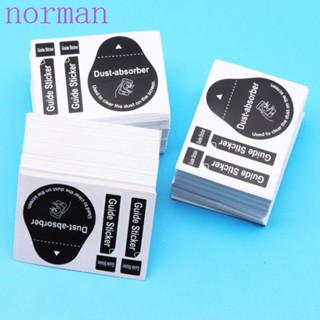 Norman 2 in 1 สติกเกอร์ PVC กันฝุ่น ใช้แล้วทิ้ง สีฟ้า สีดํา สําหรับโทรศัพท์มือถือ แท็บเล็ต 50 ชิ้น