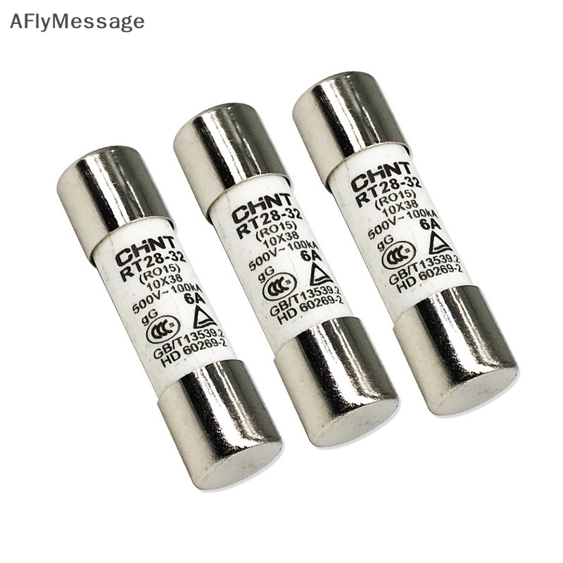 AFl 1 PC 500V 10*38 มม.2A 4A 6A 10A 12A 16A 25A 32A PV ฟิวส์พลังงานแสงอาทิตย์โลหะสําหรับระบบพลังงานแสงอาทิตย์ป้องกัน TH
