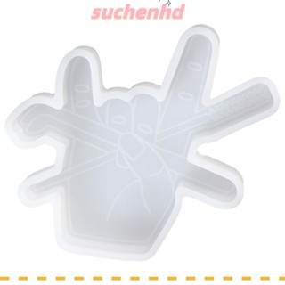 Suchenhd แม่พิมพ์ซิลิโคน รูปศิลปิน 11*9.8*2.7 ซม. สําหรับทําสบู่เรซิ่น เตาอบ สีขาว