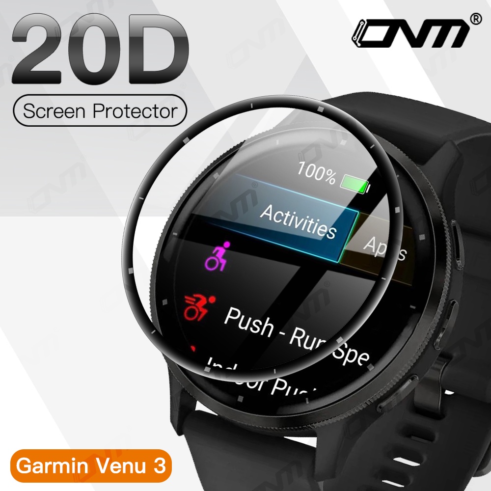 ฟิล์ม garmin venu 3 3S ฟิล์ม ฟิล์มป้องกันรอยหน้าจอ 20D ฟิล์มกันรอยเต็มจอ สำหรับ garmin venu 3S ฟิล์ม