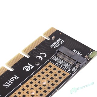 ✪Saycool✫【คุณภาพสูง】 @ การ์ดไรเซอร์ขยาย NVME M.2 เป็น PCI-E 16X M-key M.2 PCIE X16 สําหรับคอมพิวเตอร์