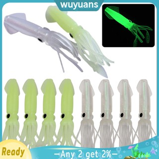 Wuyuans เหยื่อตกปลาหมึก เรืองแสง 10.5 ซม. 8 กรัม 10 ชิ้น