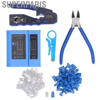 Superparis Cable Crimping Tool Kit  RJ45 Crimp Fine Workmanship for Cat5e Electrical Wiring Work