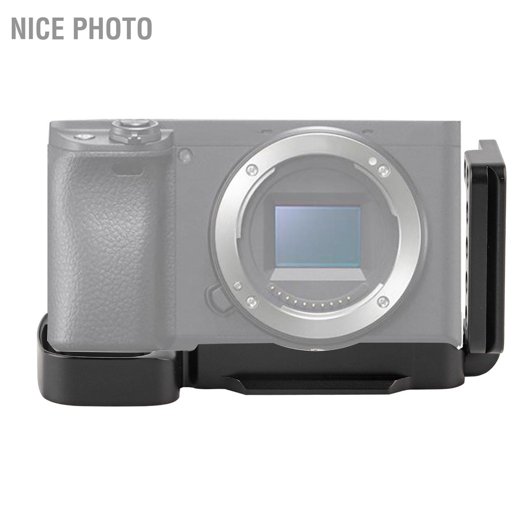 Nice photo อลูมิเนียม Quick Release Plate การถ่ายภาพแนวตั้ง L สำหรับ Sony A6400 Mirrorless กล้อง