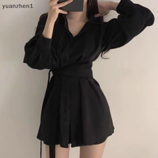 Yuan เสื้อเชิ้ตแขนยาวลําลอง เข้ารูป หรูหรา เรียบง่าย สําหรับผู้หญิง ZHN