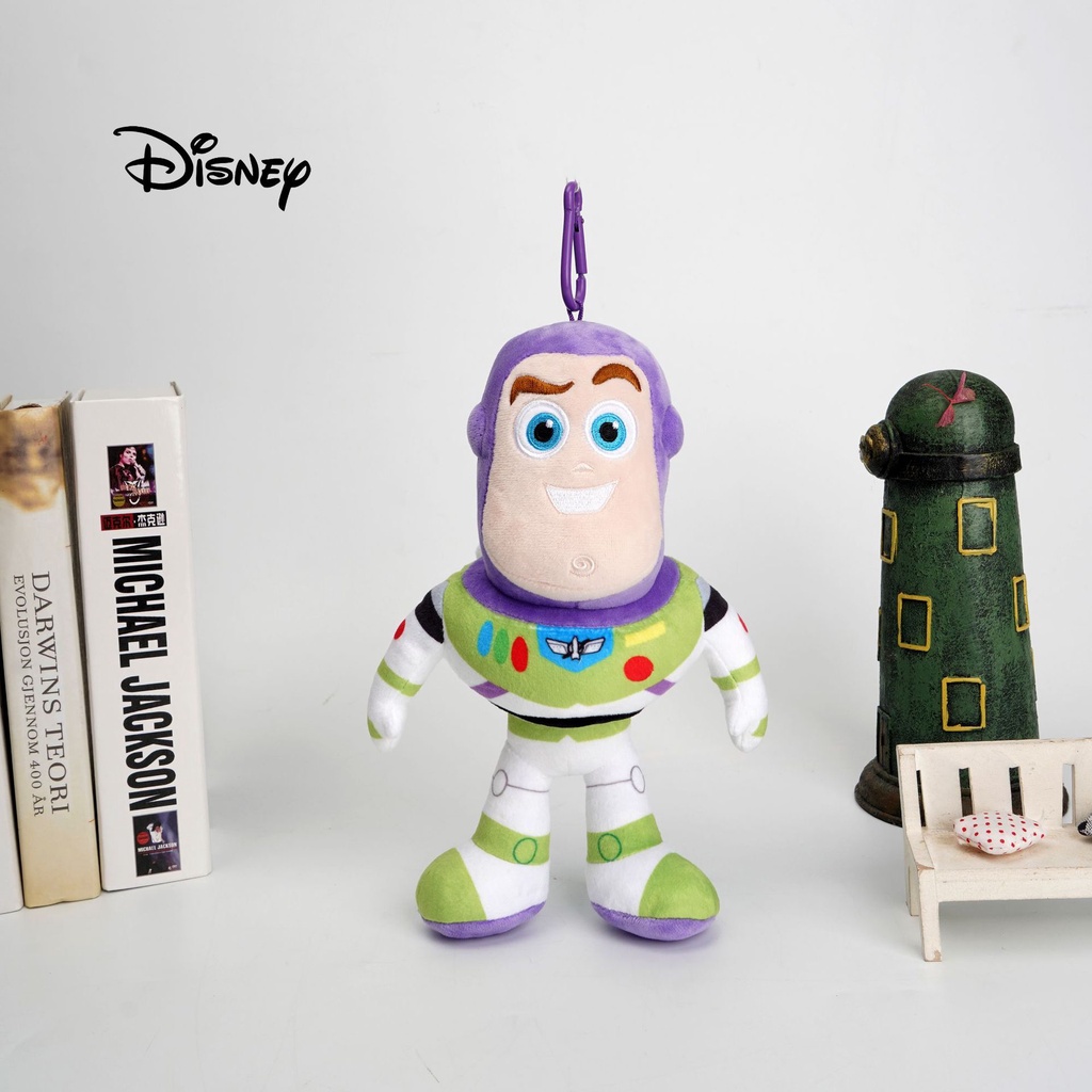 ของแท้ พวงกุญแจตุ๊กตาดิสนีย์ Buzz Lightyear and Woody สําหรับแขวนตกแต่งกระเป๋าเป้สะพายหลัง
