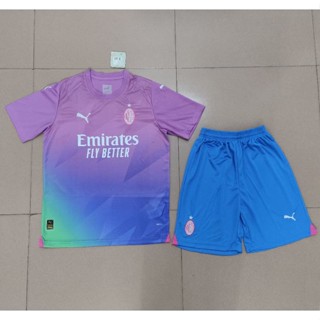 เสื้อกีฬาแขนสั้น ลายทีมชาติฟุตบอล AAA 23-24AC Two Away ชุดเยือน สําหรับผู้ชาย ไซซ์ S-XXL