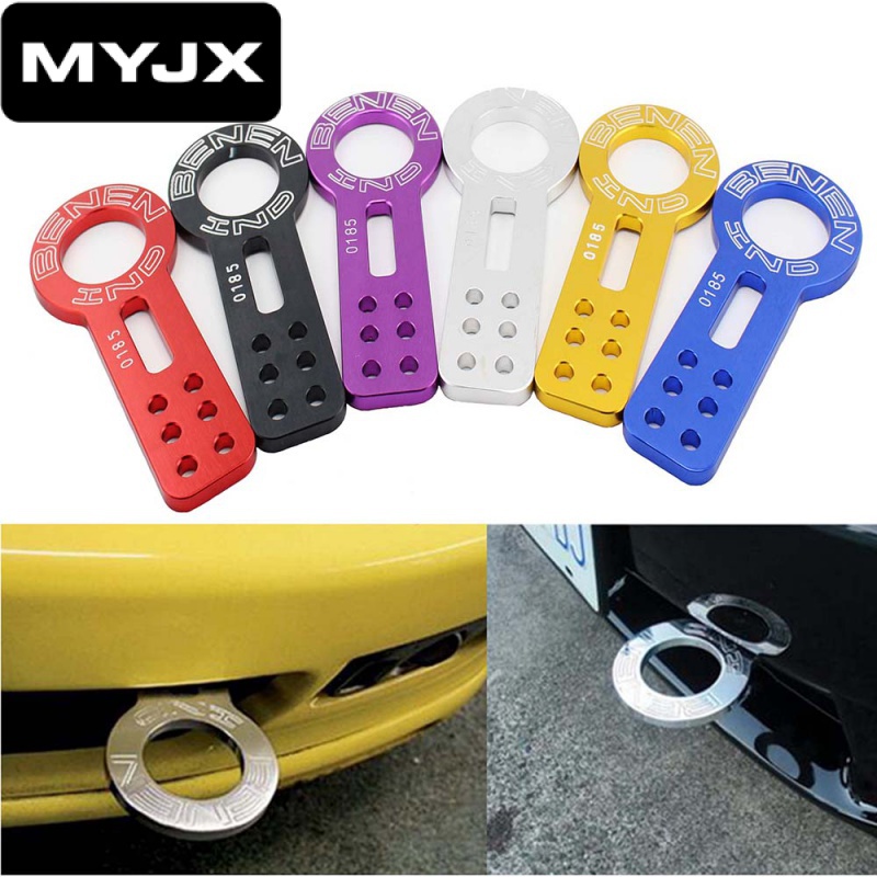 【MYJK】ตะขอลากจูง ด้านหน้า อะลูมิเนียม อุปกรณ์เสริม สําหรับรถแข่ง