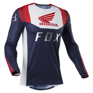   เสื้อกีฬาแข่งรถวิบาก ลาย Honda Jersey MTB MX ATV