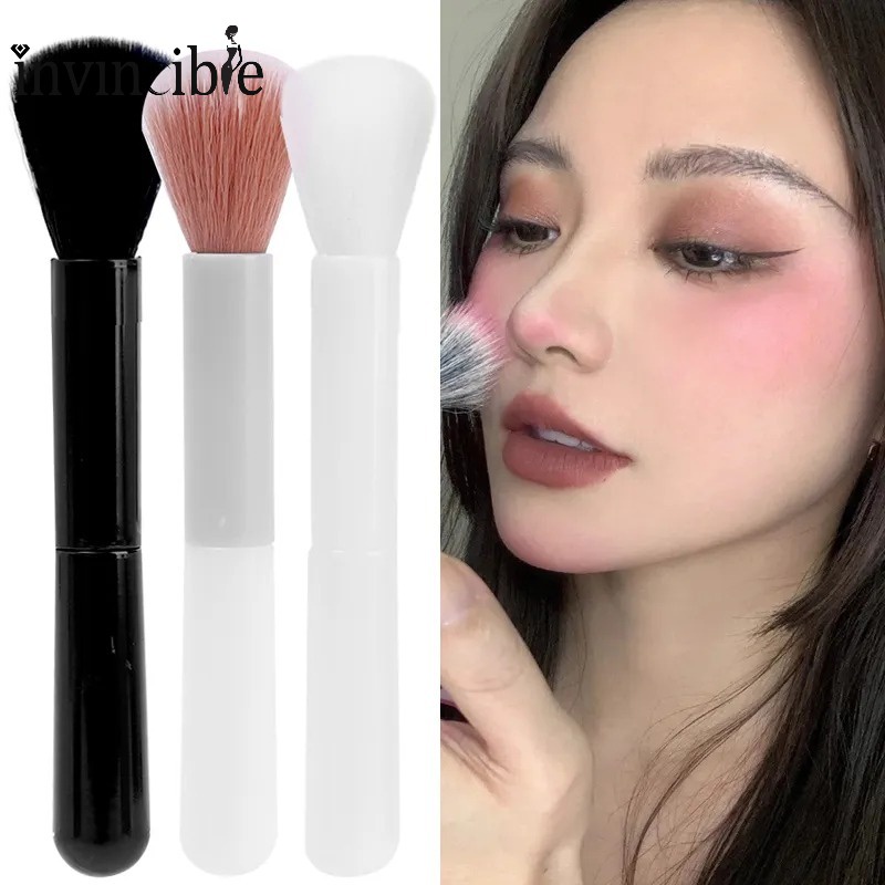 แปรงแต่งหน้า แปรงปัดแก้ม แปรงไฮไลท์ ขนสัตว์ไฟเบอร์นุ่ม มืออาชีพ สําหรับแต่งหน้า 1 ชิ้น