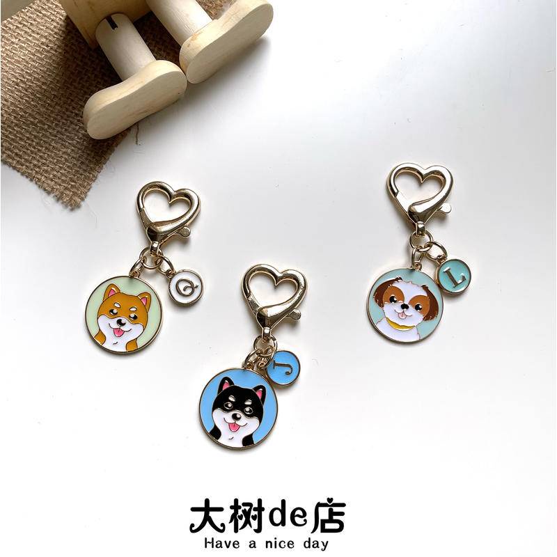 พวงกุญแจ จี้รูปสุนัขบูลไฟท์ เท็ดดี้น่ารัก อุปกรณ์เสริม สําหรับคู่รัก