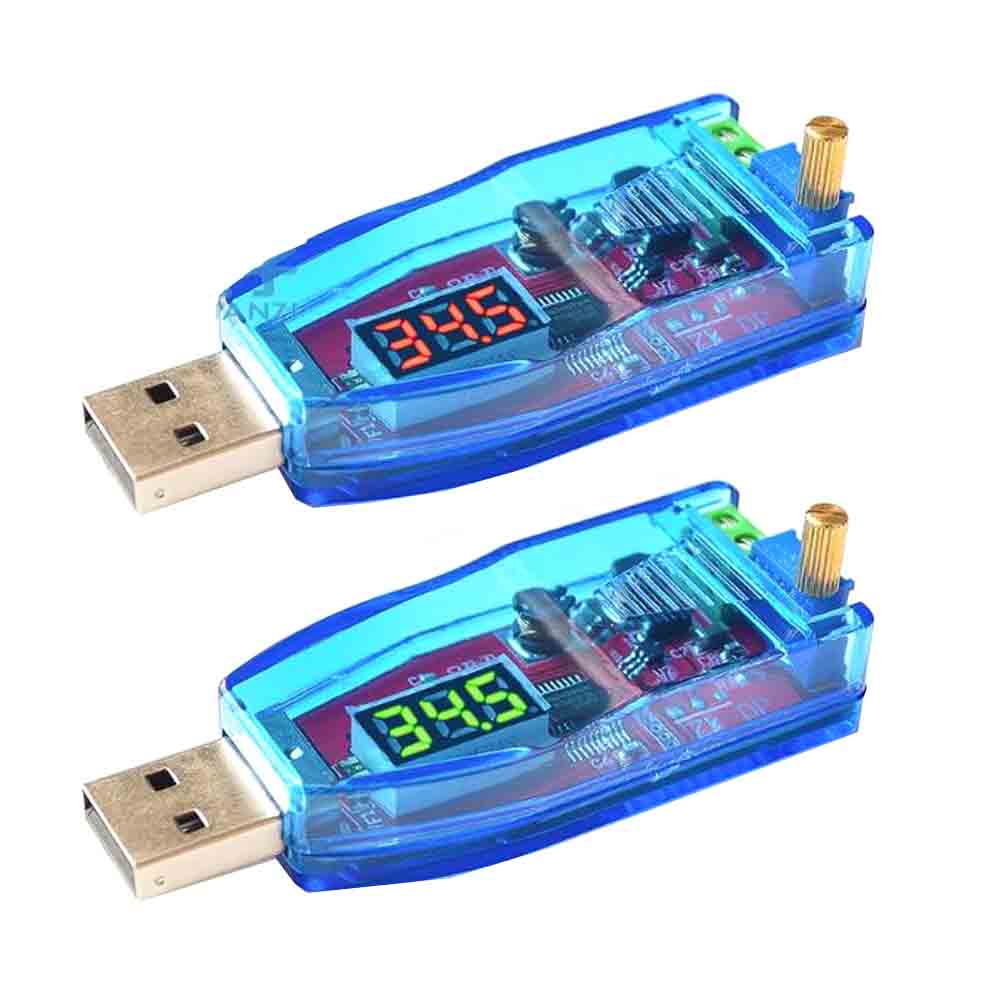 โพเทนชิโอมิเตอร์ Led DC-DC 5V เป็น DC 1-24v ปรับโพเทนชิโอมิเตอร์ได้ บูสต์ USB ตัวแปลงบูสต์บัค