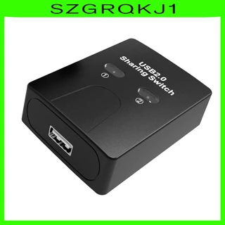 [szgrqkj1] อะแดปเตอร์แบ่งปันเครื่องพิมพ์ 2 in 1 พร้อมปุ่มสวิตช์ USB 2.0 2 สําหรับคอมพิวเตอร์ PC