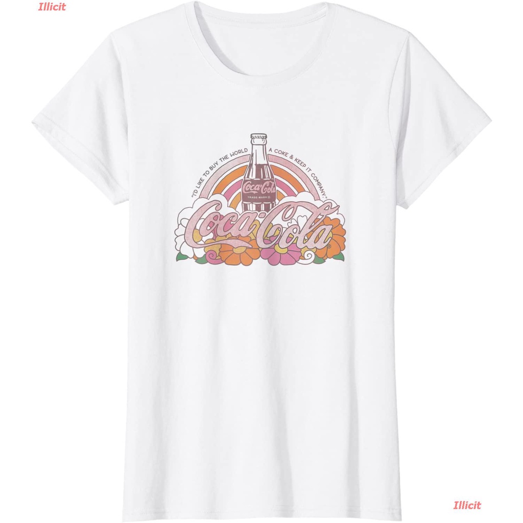MI@ Coca-Cola Rainbow Floral Stained Glass Coke Bottle T-Shirt 705.4