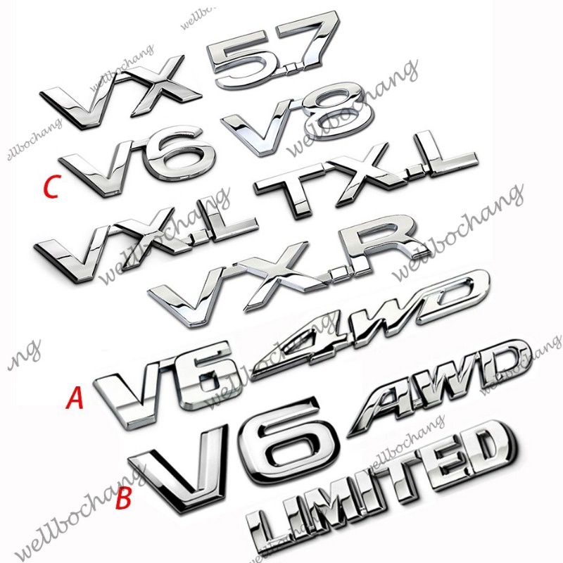 V6 V8 5.7 4WD AWD VXR VXL TXL สติกเกอร์สําหรับ Toyota High Lander Prado Land Cruiser