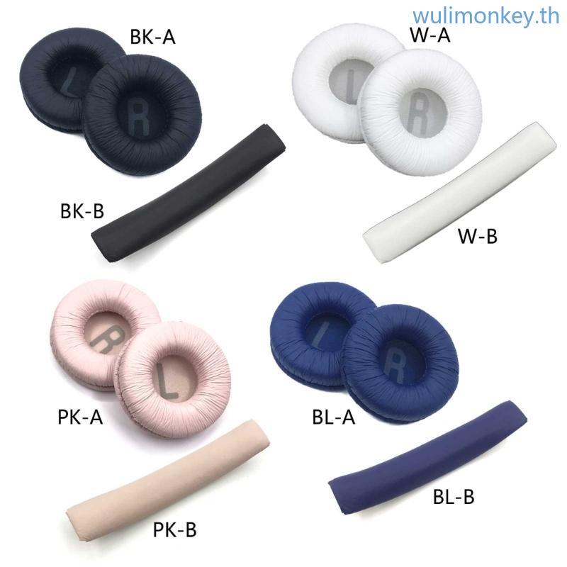 Wu ฟองน้ําครอบหูฟัง แบบหนัง สําหรับ Tune600BT T660NC T510BT T500BT T450BT