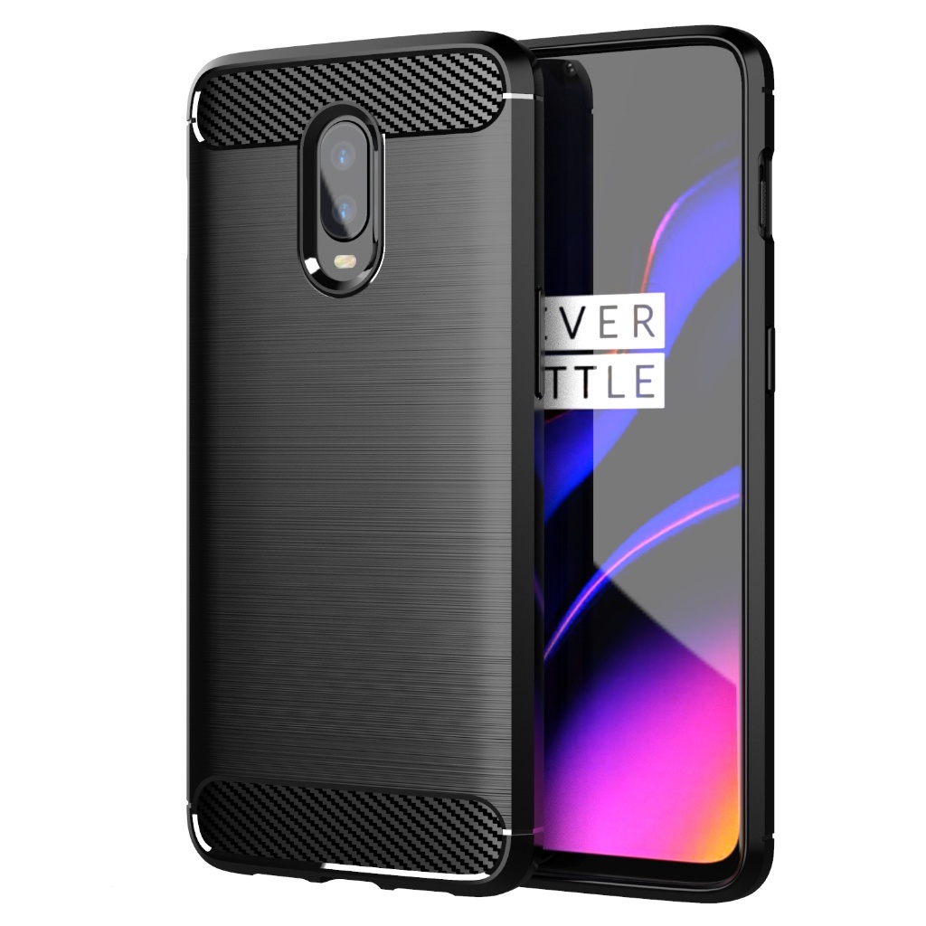 สําหรับ OnePlus 6T, แปรงคาร ์ บอนไฟเบอร ์ ป ้ องกันกรณีนุ ่ ม , ทนต ่ อแรงกระแทก , ป ้ องกันรอยขีดข ่ วน , ป ้ องกันเคสโทรศัพท ์ ธุรกิจ