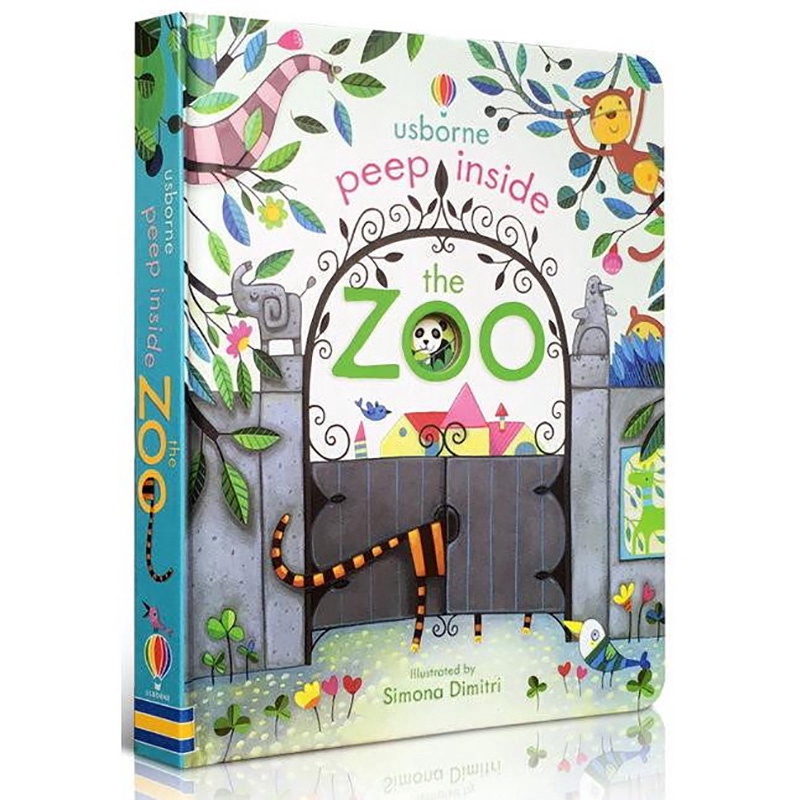 Usborne Peep Inside The Zoo Hardcover Educational Interactive Book for Kid