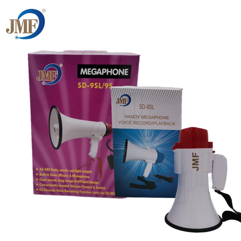 📣‼️ JMF โทรโข่ง อัดเสียงได้ มีเสียงไซเรน/ดนตรี Megaphone รุ่น SD-9SL /9S ปรับความดังเสียงได้