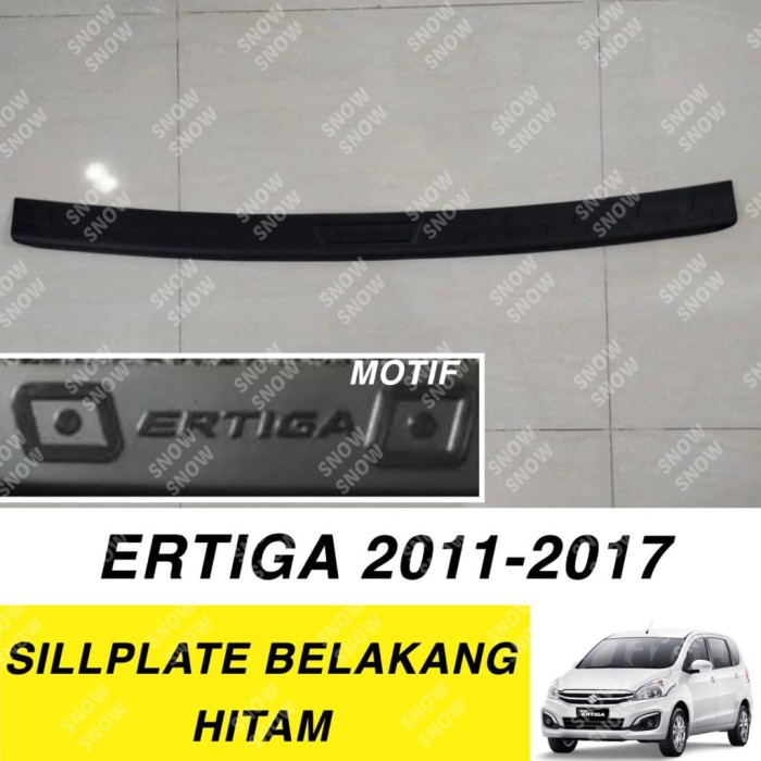 ชายกาบหลัง Suzuki Ertiga 2011 2014 2016 2017 สีดํา - สีดํา
