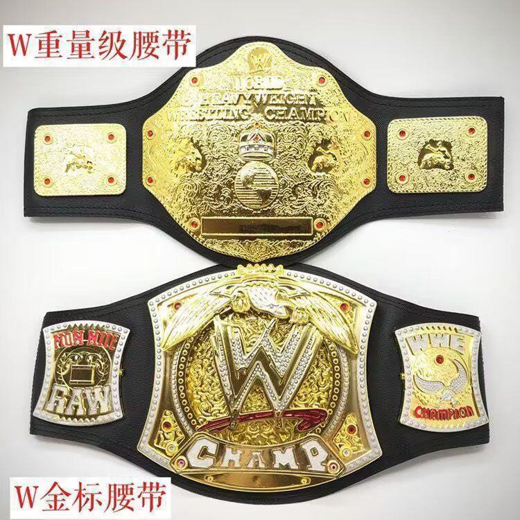 WWE Championship Belt คอสเพลย์เข็มขัดทองสวมใส่เข็มขัด Props ของเล่นรูป