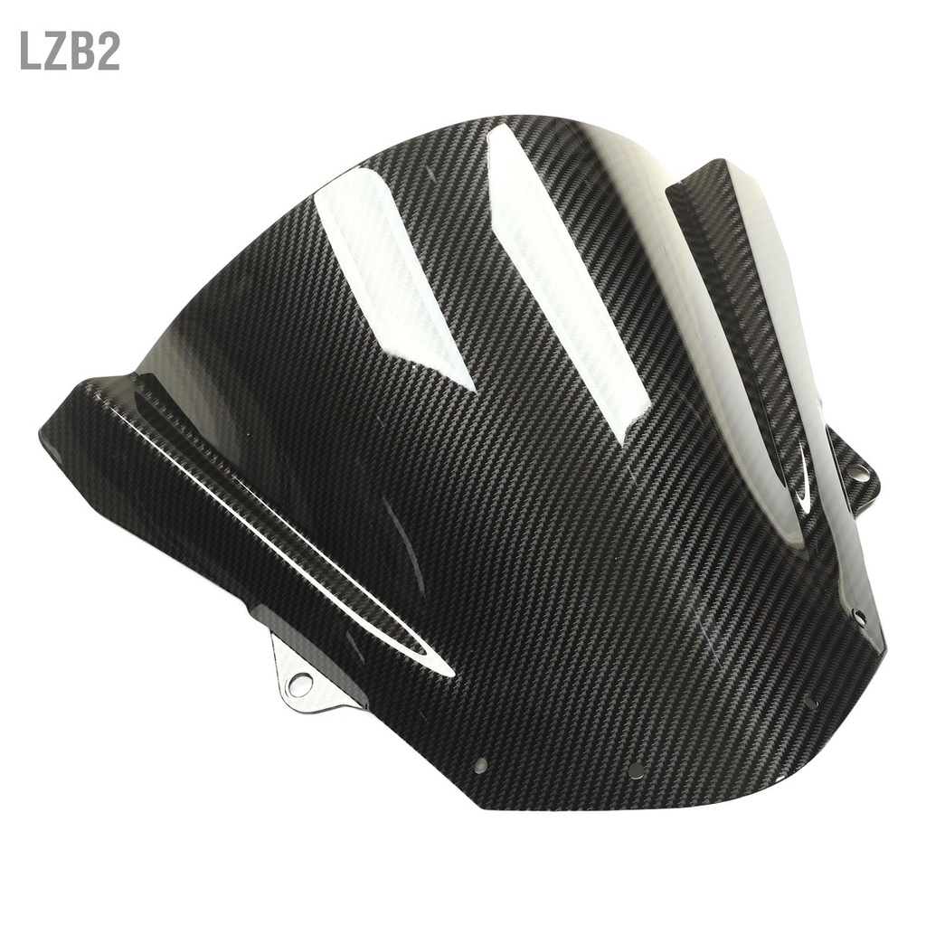 LZB2 กระจกรถจักรยานยนต์คาร์บอนไฟเบอร์สไตล์ลม Deflector เปลี่ยนสำหรับ ZX6R ZX10R