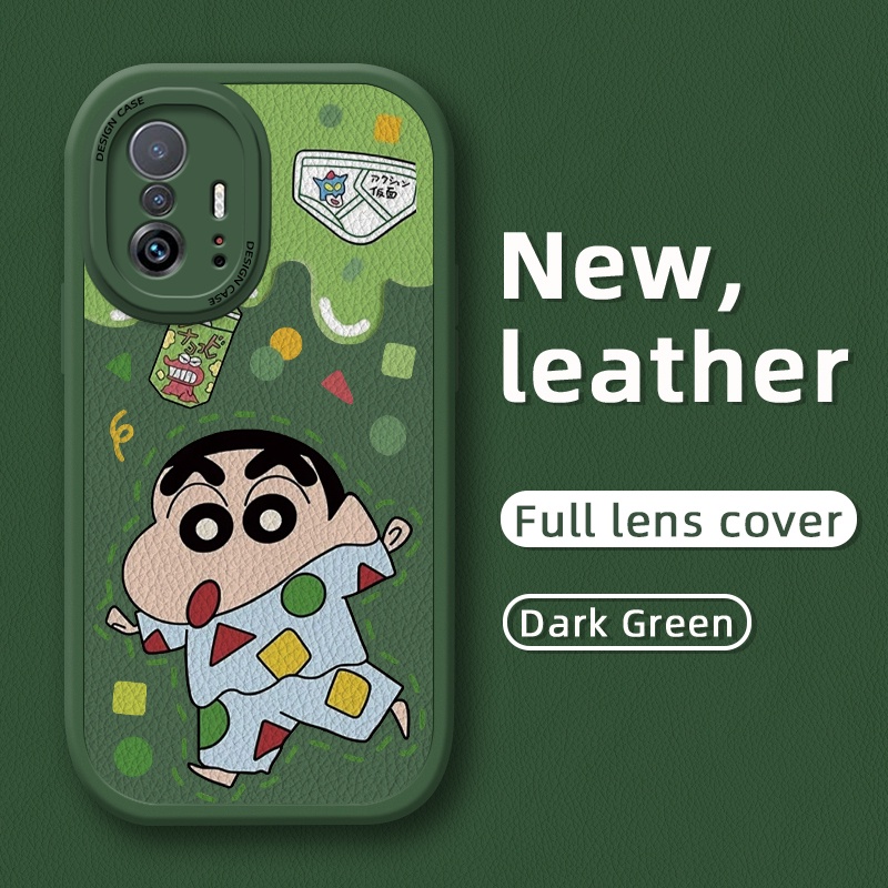 เคสโทรศัพท์มือถือหนัง ซิลิโคน กันกระแทก ลายการ์ตูนชินจัง สําหรับ Xiaomi 11T Pro 10T Pro