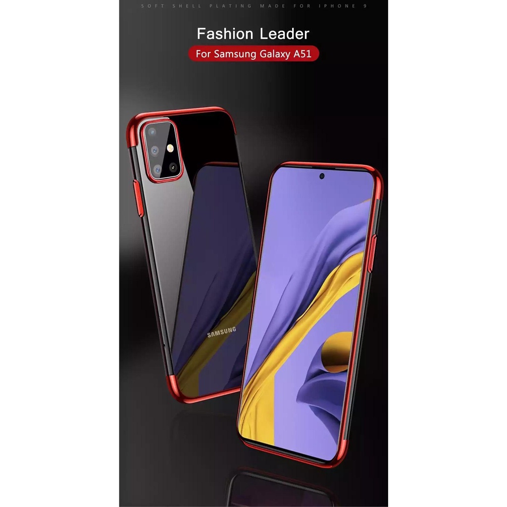 เคส Vivo Y95 / Y93 / Y91 / Y91C / Y81 / Y76 / Y50 / Y30 สำหรับวีโว่ ใสขอบสี กันกระแทก นิ่ม TPU Case - รูปที่ 3