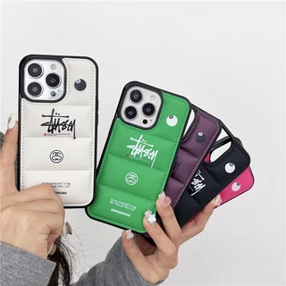 แนวโน้มแฟชั่น stusy Black Ball 8 Graffiti Down แจ็คเก็ตคู่เคสโทรศัพท์เหมาะสําหรับ IPhone17 17AIR 16 16P 16PM 16Plus 15 15P 15PM 14 14P 13 13P 13PM 12 12PM 11 11PM X XR MAX