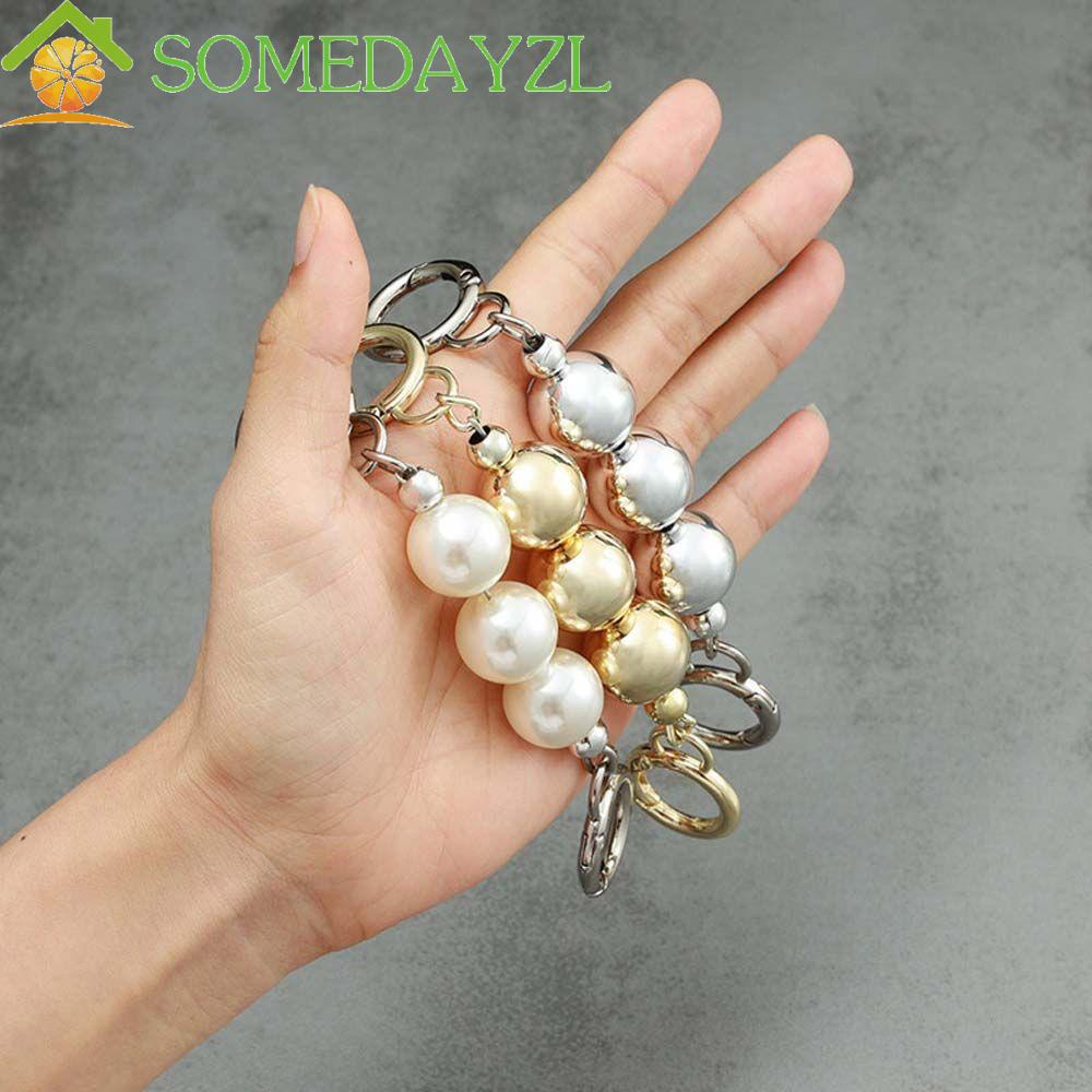 Somedayzl สายคล้องกระเป๋า ขยาย ขนาดเล็ก แฟชั่น ถอดออกได้ เปลี่ยนได้ มุกเทียม กระเป๋าสะพาย กระเป๋า อุปกรณ์เสริม เข็มขัด