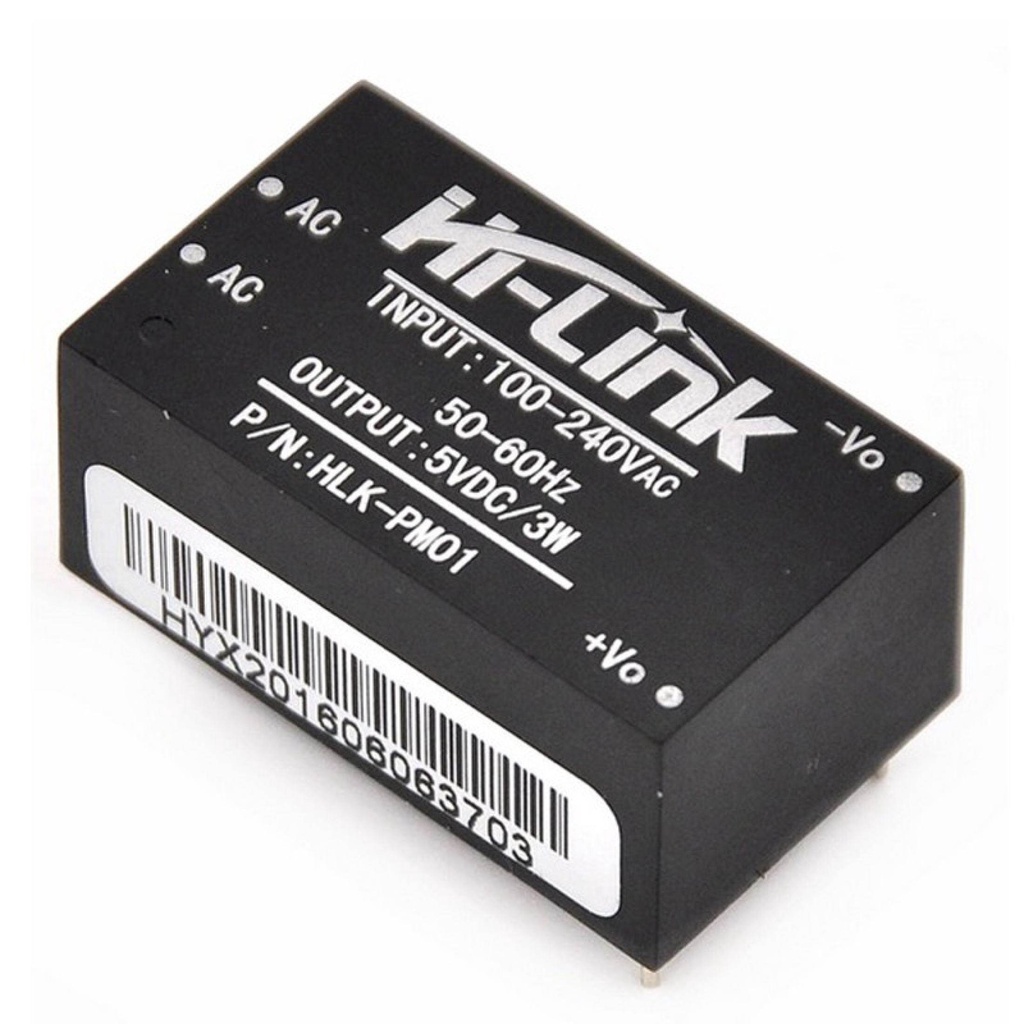 Hilink HLK-PM01 220V AC to 5V DC 3W โมดูลแปลงไฟ 220VAC เป็น 5VDC กำลังไฟ 3 วัตต์