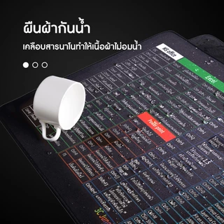 📍ส่งฟรี📍แผ่นรองเมาส์คีย์ลัดภาษาไทย ขนาดใหญ่ ของขวัญ แผ่นรองคีย์บอร์ด อุปกรณ์สำนักงาน Mouse Pad Shortcut Keys