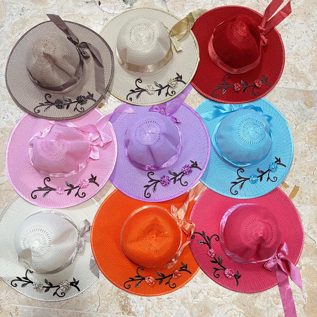 Gts/knit Beach Hat/Beach Hat/Girl 's Hat/Cool Beach Hat Imported Beach Hat outdoor Hat Small Polka D