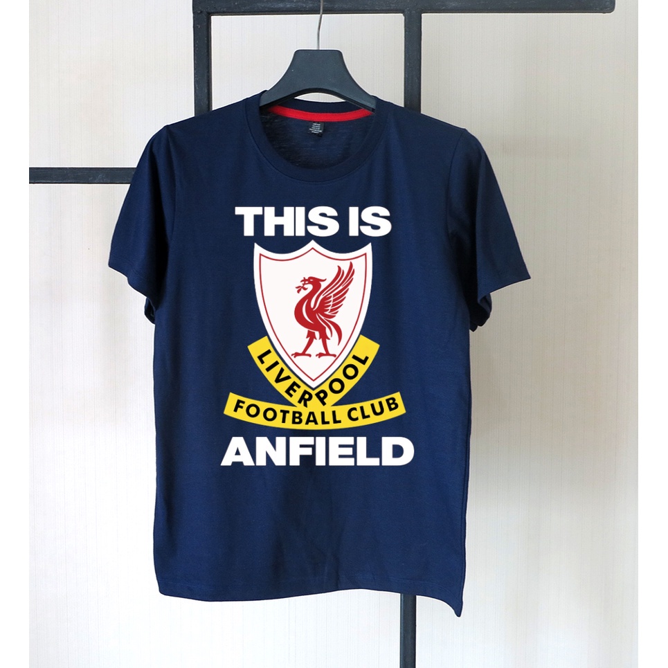 Hot เสื้อยืดลิเวอร์พูล เสื้อยืดสกรีนTHIS IS ANFIELD เสื้อยิดชายหญิง ผ้าคอทต้อนแท้100% งานสกรีนคุณภาพS-5XL