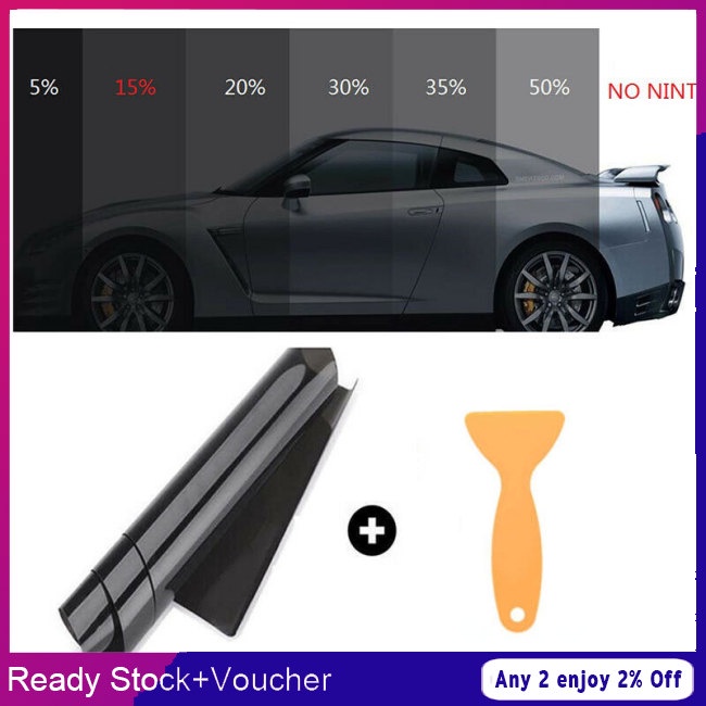 Shine ม้วนฟิล์มไวนิล VLT 25% สําหรับหน้าต่างรถยนต์