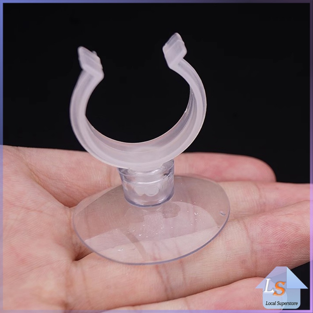 ถ้วยดูดล๊อคสายตู้ปลา ตัวดูดกระจก สำหรับล๊อคท่อสายอากาศ Aquarium Suction Cup Clips