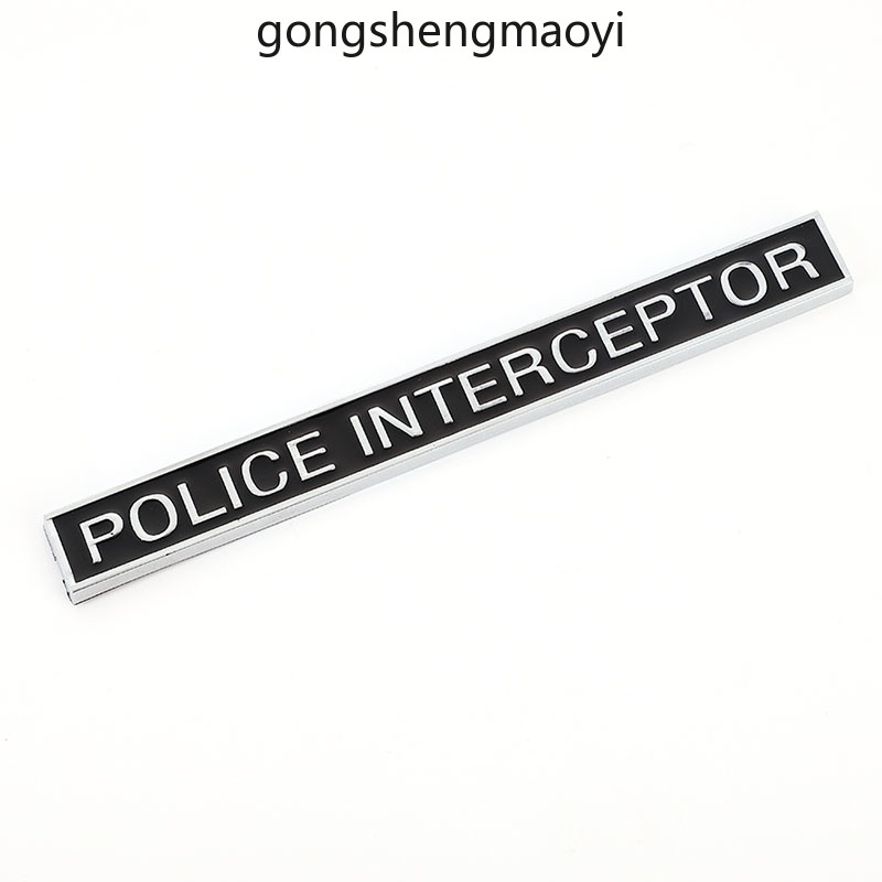 สติกเกอร์ตราสัญลักษณ์ 3D สําหรับติดตกแต่งรถยนต์ Ford Explorer Crown Victoria Police Interceptor Utility Sedan Charger Chevrolet Caprice V8
